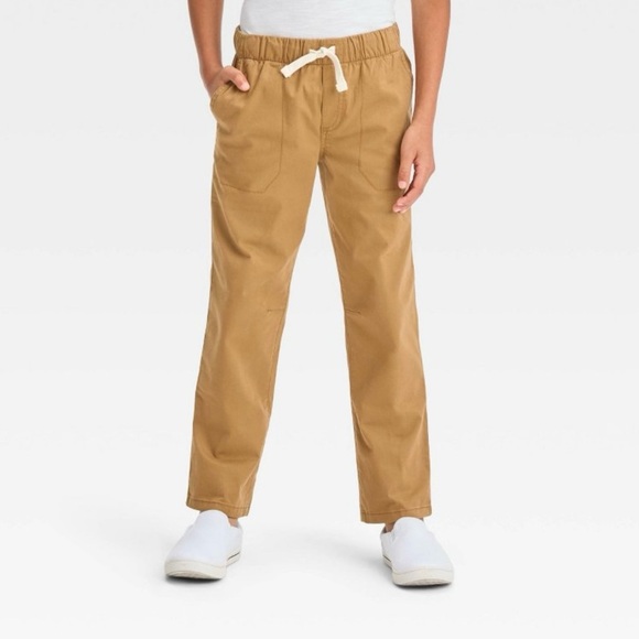 Boys Cat & Jack Stretch Straight Fit Woven Pull on pants size 14 slim - Picture 3 of 11